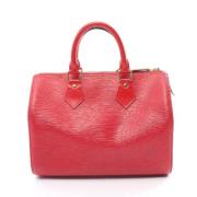 Pre-owned Leather handbags Louis Vuitton Vintage , Red , Dames