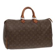 Pre-owned Canvas handbags Louis Vuitton Vintage , Brown , Dames