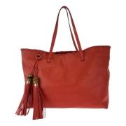 Pre-owned Leather totes Gucci Vintage , Red , Dames