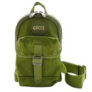 Pre-owned Nylon shoulder-bags Gucci Vintage , Green , Dames