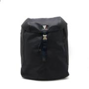 Pre-owned Leather backpacks Louis Vuitton Vintage , Blue , Dames