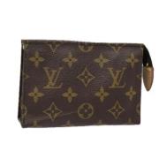 Pre-owned Canvas pouches Louis Vuitton Vintage , Brown , Dames