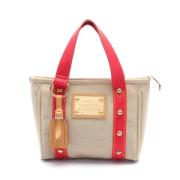 Pre-owned Canvas louis-vuitton-bags Louis Vuitton Vintage , Beige , Da...