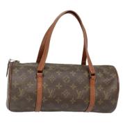 Pre-owned Canvas handbags Louis Vuitton Vintage , Brown , Dames