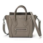 Pre-owned Leather handbags Celine Vintage , Gray , Dames