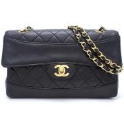 Pre-owned Leather crossbody-bags Chanel Vintage , Black , Dames