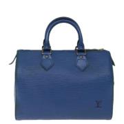 Pre-owned Leather louis-vuitton-bags Louis Vuitton Vintage , Blue , Da...