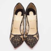 Pre-owned Lace heels Christian Louboutin Pre-owned , Black , Dames