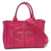 Pre-owned Canvas handbags Prada Vintage , Pink , Dames