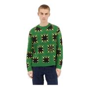 Grafische Spike Sweater Awake NY , Green , Heren