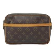 Pre-owned Canvas clutches Louis Vuitton Vintage , Brown , Dames