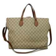 Pre-owned Canvas gucci-bags Gucci Vintage , Beige , Dames