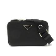 Pre-owned Leather crossbody-bags Prada Vintage , Black , Dames