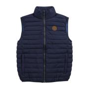 Gewatteerd Nylon Vest voor Mannen MCS , Blue , Heren