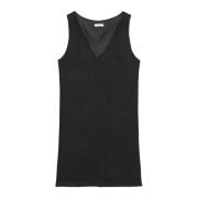 V-hals jurk relaxed Marc O'Polo , Black , Dames