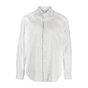 Elegante Grijze Lange Mouw Dandy Shirt Eleventy , Gray , Heren