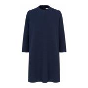 Navy Tuniek met Geweven Patroon Masai , Blue , Dames