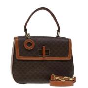 Pre-owned Canvas handbags Celine Vintage , Brown , Dames