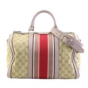 Pre-owned Canvas gucci-bags Gucci Vintage , Beige , Dames