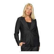 Klassieke Zwarte Blazer Denise.Au24 2-Biz , Black , Dames