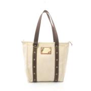 Pre-owned Canvas louis-vuitton-bags Louis Vuitton Vintage , Beige , Da...