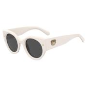 Trendy Retro Cat-Eye Zonnebril Chiara Ferragni Collection , White , Da...