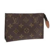 Pre-owned Canvas pouches Louis Vuitton Vintage , Brown , Dames