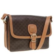 Pre-owned Canvas shoulder-bags Celine Vintage , Brown , Dames