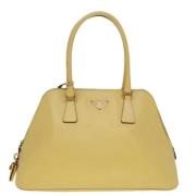 Pre-owned Leather prada-bags Prada Vintage , Yellow , Dames