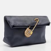 Pre-owned Satin clutches Burberry Vintage , Black , Dames