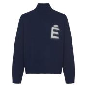 Blauwe Turtle Neck Sweater Études , Blue , Heren