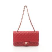 Pre-owned Leather crossbody-bags Chanel Vintage , Red , Dames