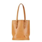 Pre-owned Leather louis-vuitton-bags Louis Vuitton Vintage , Beige , D...