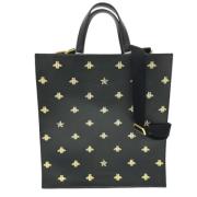 Pre-owned Leather totes Gucci Vintage , Black , Dames