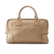 Pre-owned Leather handbags Loewe Pre-owned , Beige , Dames