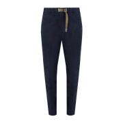 Blauwe Katoenen Skinny Leg Broek White Sand , Blue , Heren