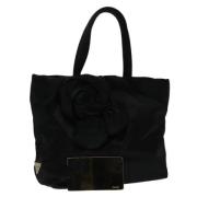 Pre-owned Satin handbags Prada Vintage , Black , Dames