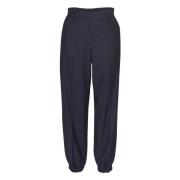 Donkerblauwe Krijtstreep Broek Maelynn Moss Copenhagen , Blue , Dames