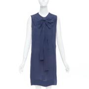 Pre-owned Silk dresses Stella McCartney Pre-owned , Blue , Dames