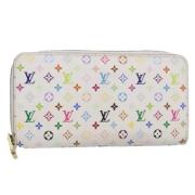 Pre-owned Canvas wallets Louis Vuitton Vintage , White , Dames