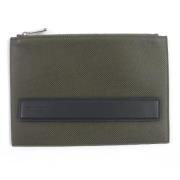 Pre-owned Leather clutches Bottega Veneta Vintage , Green , Dames