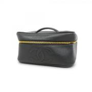 Pre-owned Leather chanel-bags Chanel Vintage , Black , Dames