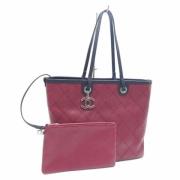 Pre-owned Leather chanel-bags Chanel Vintage , Red , Dames