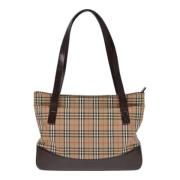 Pre-owned Canvas totes Burberry Vintage , Beige , Dames