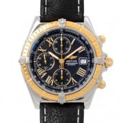 Pre-owned Leather watches Breitling Pre-owned , Black , Heren