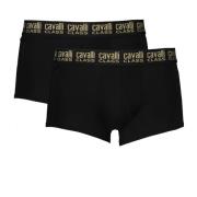 Heren Zwarte Boxer Briefs Bi-Pack Cavalli Class , Black , Heren