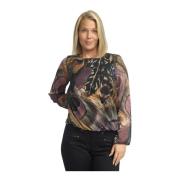 Verenprint Lange Mouw Blouse 2-Biz , Multicolor , Dames