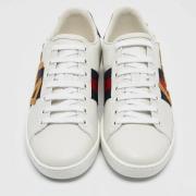 Pre-owned Leather sneakers Gucci Vintage , White , Dames