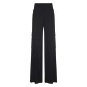 Zwarte Lange Broek Max Mara , Black , Dames