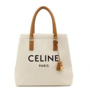 Pre-owned Canvas totes Celine Vintage , Beige , Dames